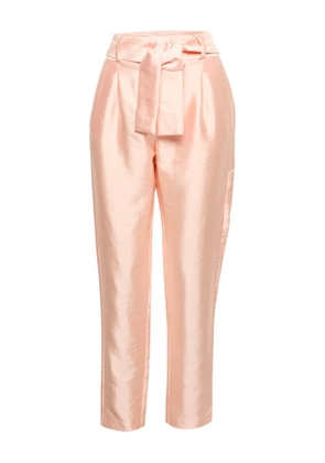 Maje belt straight-leg trousers - Pink