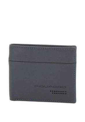 PIQUADRO logo-print leather wallet - Grey