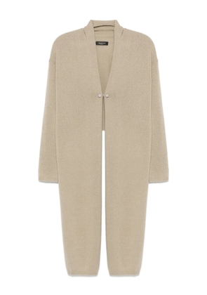 Fabiana Filippi button-fastening cashmere cardicoat - Neutrals