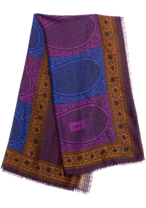 Saint Laurent Pre-Owned 1970s floral-print scarf - Brown