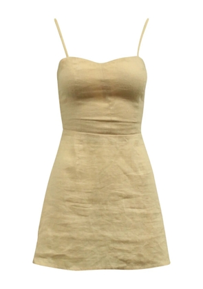 Reformation Audrey smocked dress - Neutrals