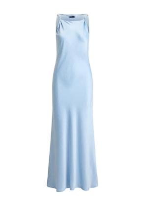 Polo Ralph Lauren twisted-strap satin dress - Blue