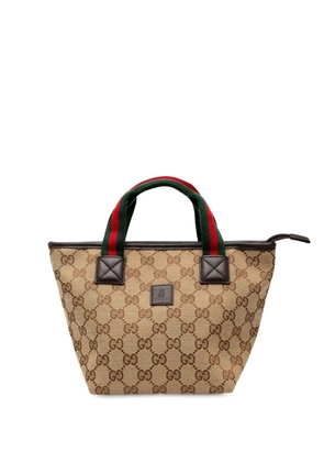 Gucci Pre-Owned 2000-2015 Mini GG Canvas Web Childrens handbag - Brown