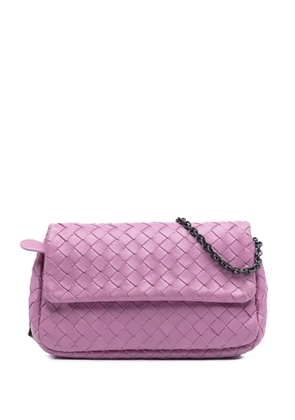 Bottega Veneta Pre-Owned 2012-2025 Mini Nappa Intrecciato Expandable Chain Flap crossbody bag - Pink