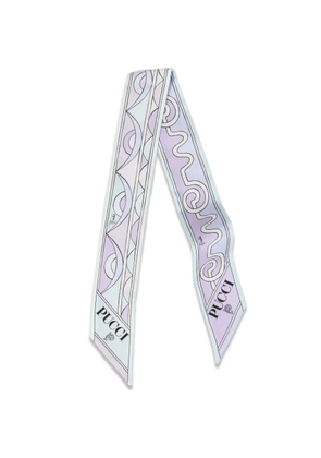 PUCCI Rombi-print silk scarf - Purple