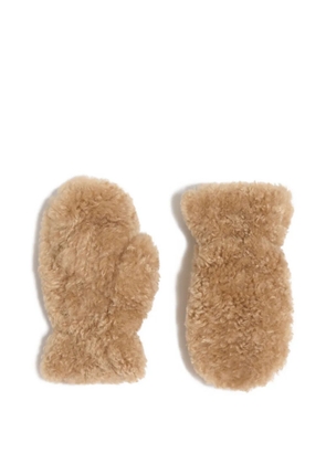 Apparis Coco bouclette gloves - Neutrals