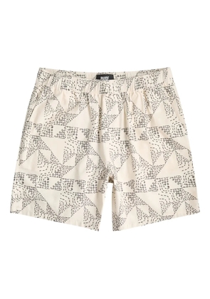 PAIGE patterned elasticated shorts - Neutrals
