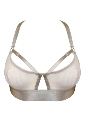 Bordelle cut-out bra - Neutrals