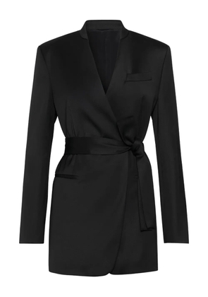 Brunello Cucinelli belted wrap blazer - Black