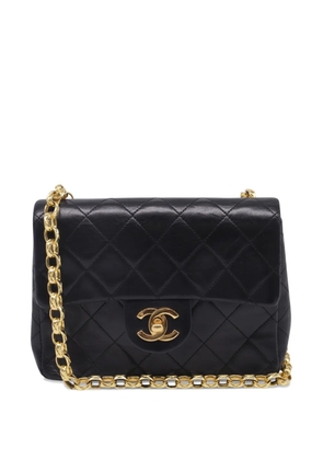 CHANEL Pre-Owned mini quilted square leather shoulder bag - Black