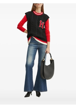 Silvian Heach cable-knit sweater vest - Black