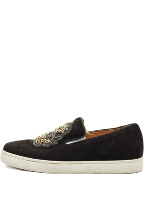 Christian Louboutin Pre-Owned embellished-detail sneakers - Black