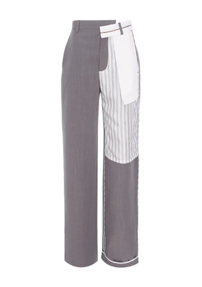 CuAnna MARK striped-panel trousers - Grey