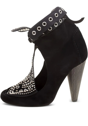 Isabel Marant Vintage studded cut-out boots - Black