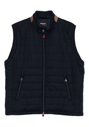 Kiton quilted vest - Blue