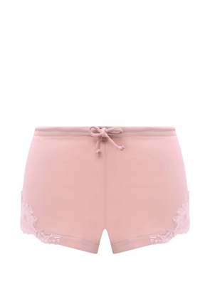 La Perla lace-detail drawstring pyjama bottoms - Pink