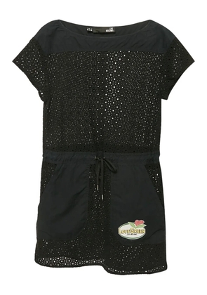 Moschino Pre-Owned eyelet-detailing mini dress - Black