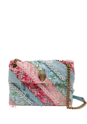 Kurt Geiger London medium Kensington Fringes cross body bag - Blue