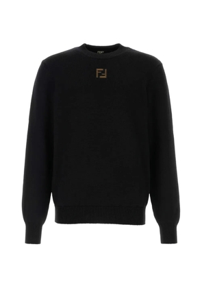 FENDI FF-motif wool sweater - Black