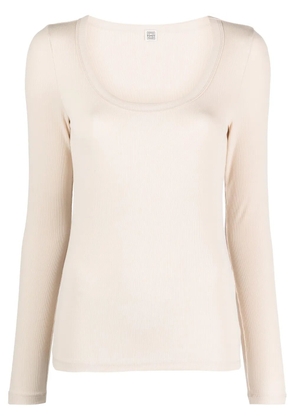 TOTEME Classic ribbed top - Neutrals