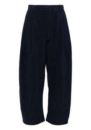 CROQUIS fleece tapered trousers - Blue