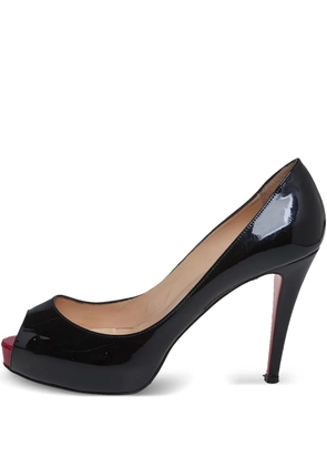 Christian Louboutin Pre-Owned 95mm New Prive peep-toe pumps - Black