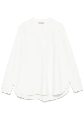 Blanca Vita band-collar blouse - White