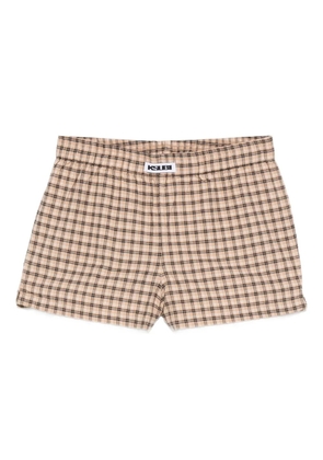 Ksubi plaid boxer shorts - Brown