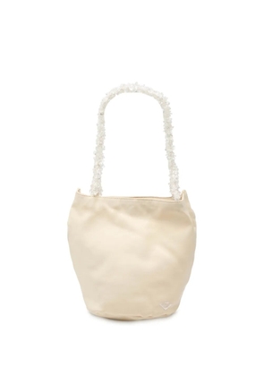 Bottega Veneta Pre-Owned 20th Century Canvas Crystal Handle Bag handbag - Brown