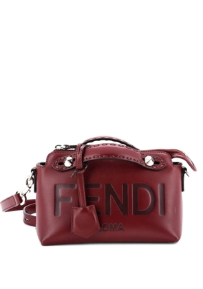 Fendi Pre-Owned Logo By The Way Embossed Leather Mini satchel - Red