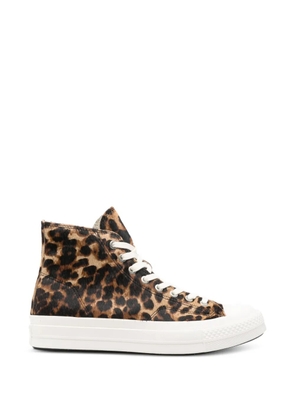 Converse First String Chuck Taylor All Star leopard-print sneakers - Brown