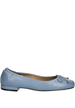 BOSS bow-detail ballet flats - Blue