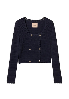 TWINSET crochet-knit cardigan - Blue