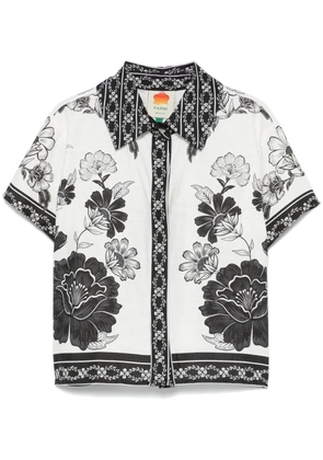 FARM Rio flora-print shirt - White