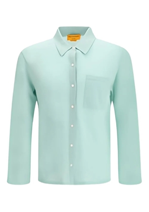 Guest In Residence buttoned chest-pocket shirt - Blue
