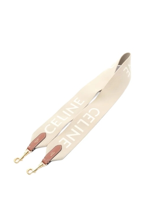 Celine Pre-Owned logo-jacquard shoulder strap - Neutrals