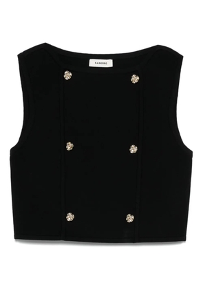 SANDRO knitted vest - Black