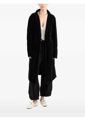 Greg Lauren button-embellished overzised coat - Black