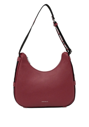 Coccinelle zip-fastening logo-strap tote bag - Red