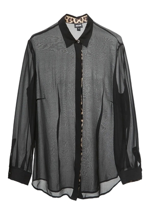 Just Cavalli pre-owned semi-sheer blouse - Black