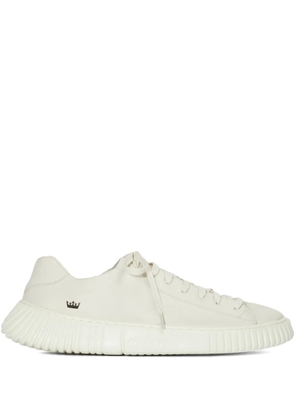 Osklen logo-detail leather sneakers - White