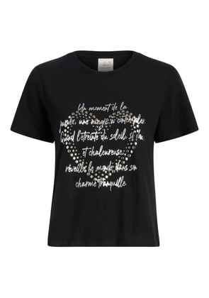 Cinq A Sept studded love letter T-shirt - Black