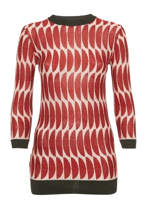 Marni Pre-Owned knitted sheer sweater - Red