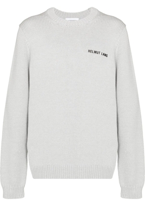 Helmut Lang ribbed-knit panelled jumper - Grey