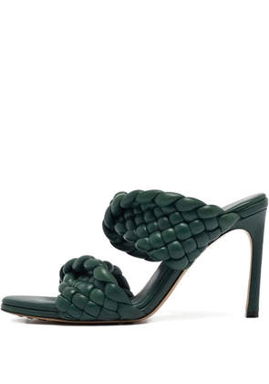 Bottega Veneta Pre-Owned 100mm Curve braided leather sandals - Green