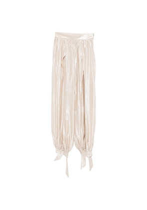 Taller Marmo tie-cuff trousers - Neutrals