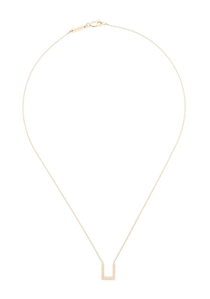 Tom Wood 9KT yellow gold Sleek Pendant Diamonds necklace