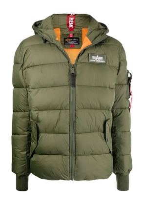 Alpha Industries hooded quilted jacket - Green