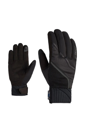 ZIENER logo-print gloves - Black