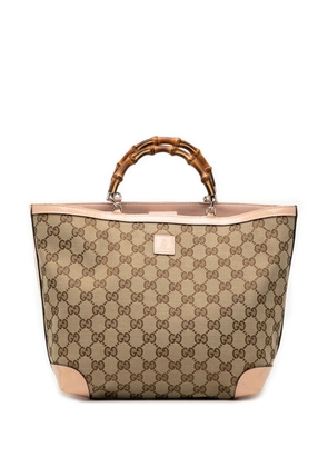 Gucci Pre-Owned 2000-2015 GG Canvas Bamboo Childrens tote bag - Brown